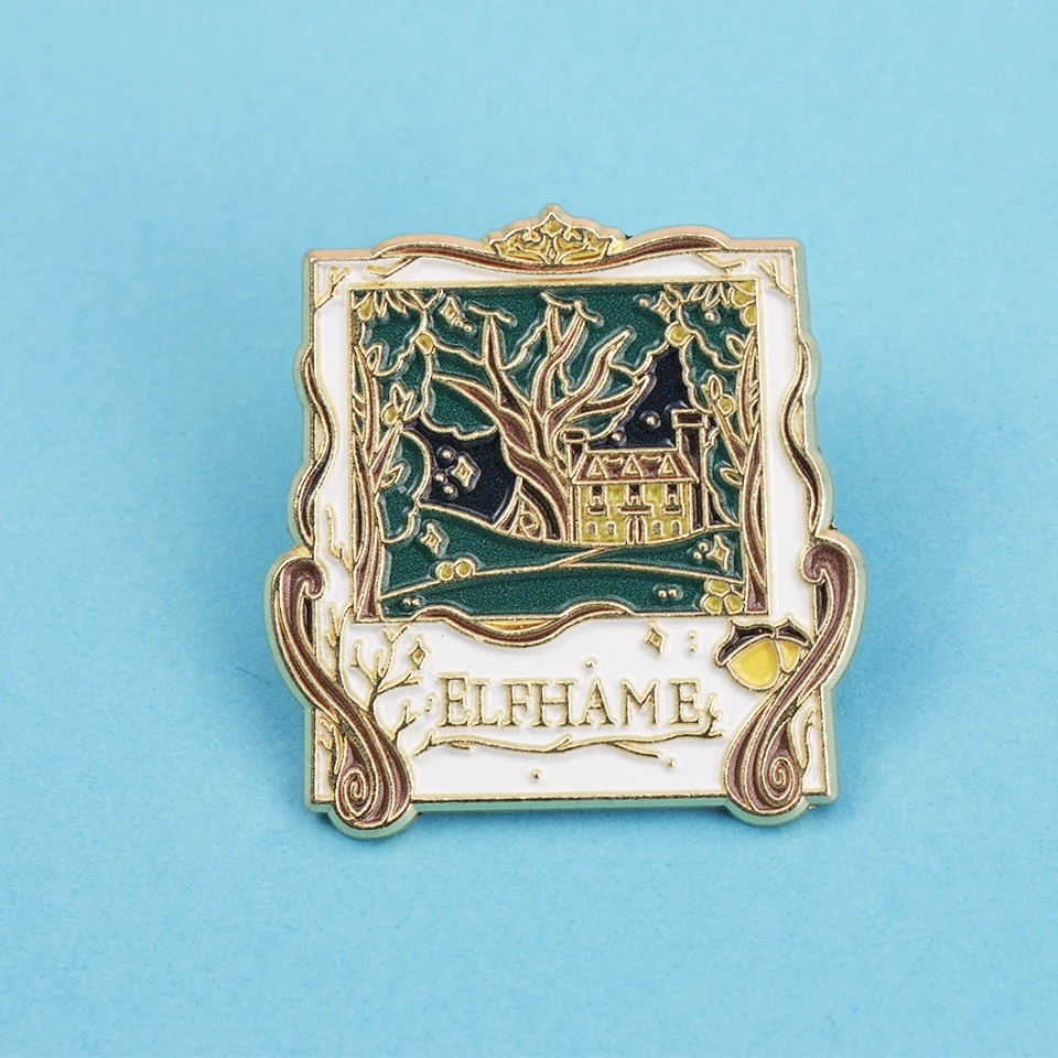 Fantasy Novels Letters ELFHAME Fairy Tale Scene Enamel Metal Pins Brooch Badge Jewelry Gift for Fans of Literary Works - Image 5