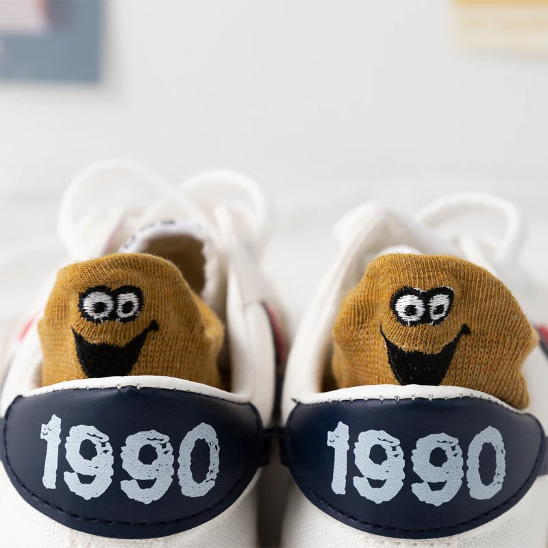Fashion Ankle Socks Women Smile Embroidered Candy Color Cotton Casual Solid Funny Cute Cartoon Slipper Ear Girl Calcetines Mujer - Image 5