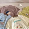 Fashion Casual T-shirt Children's Clothing Printed Cartoon Kids Short Sleeve Tops Tees Boutique Boys Girls Clothes O-neck Tshirt