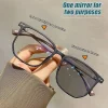 Fashion Photochromic Glasses Anti Blue Glasses Eye Protection Computer Glasses Gradient Glasses Women Men Eyeglasses Eyewear