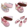 Fashionable Baby Bow PU Party Baby Shoes Colorful Baby Girls Soft Sole Comfortable Walking Shoes