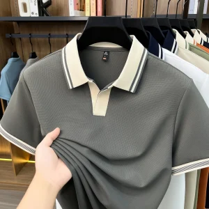 Fashionable Men's Summer New Collection Polo Short Sleeve Casual Simple and Versatile Skin friendly Trendy Top