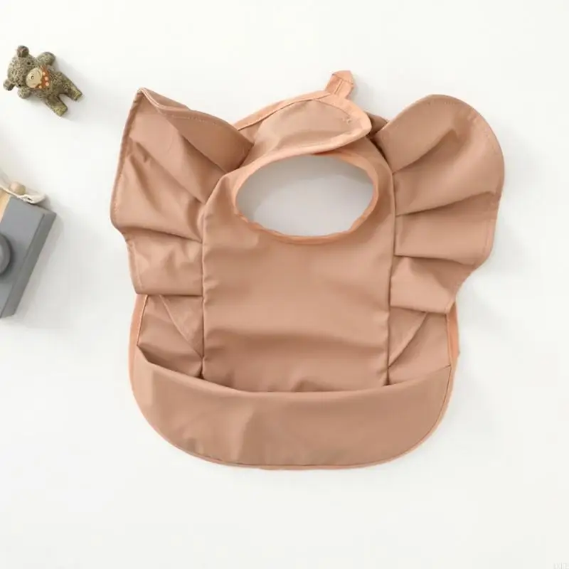 Fashionable Winged Baby Drooling Bib Wipeable Lightweight Polyester Burp Cloth - Image 2