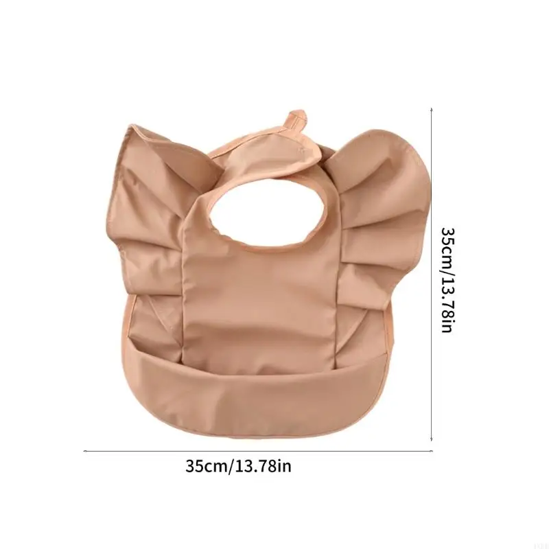 Fashionable Winged Baby Drooling Bib Wipeable Lightweight Polyester Burp Cloth - Image 6