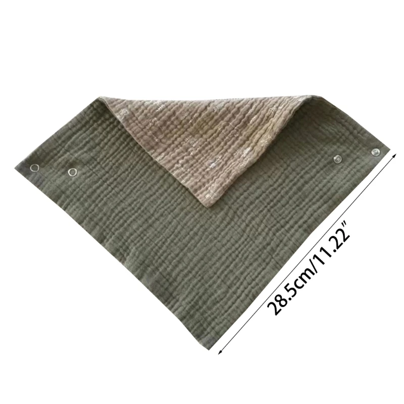 Feeding Bib Baby Four Layers Burp Cloth Bib for 0-36Month Infant Reversible Cotton Saliva Towel Drooling Bib for Newborn - Image 6