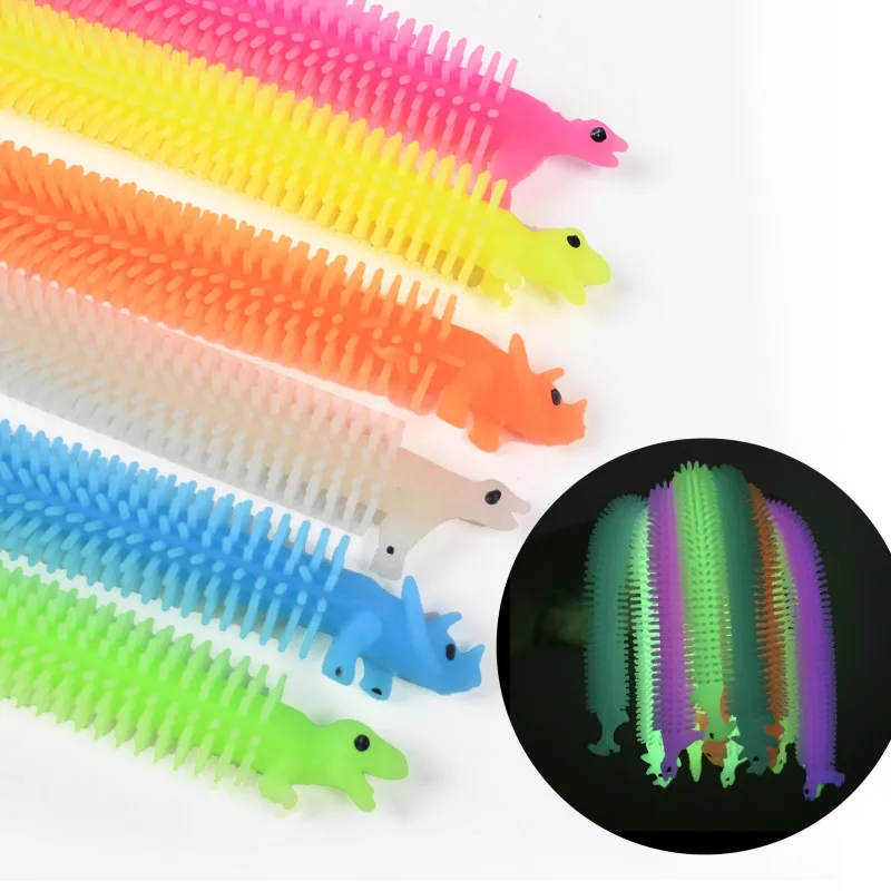 Fidget Stretchy Strings Toys Anti Anxiety Luminous Sensory Unicorn Noodles Stress Relief Toys For Boys and Girls - Image 2