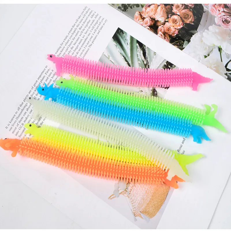 Fidget Stretchy Strings Toys Anti Anxiety Luminous Sensory Unicorn Noodles Stress Relief Toys For Boys and Girls - Image 6