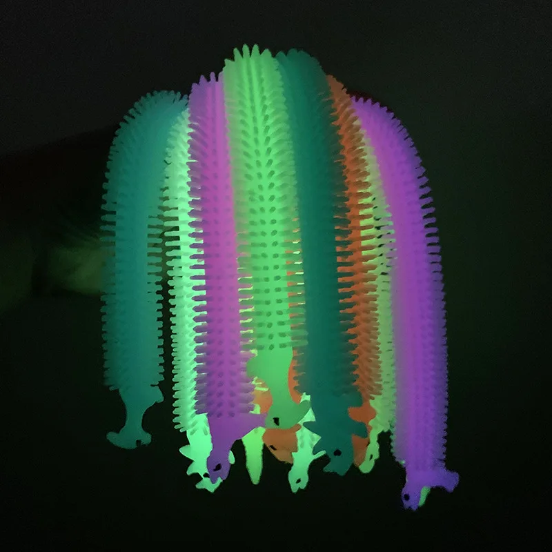 Fidget Stretchy Strings Toys Anti Anxiety Luminous Sensory Unicorn Noodles Stress Relief Toys For Boys and Girls - Image 3