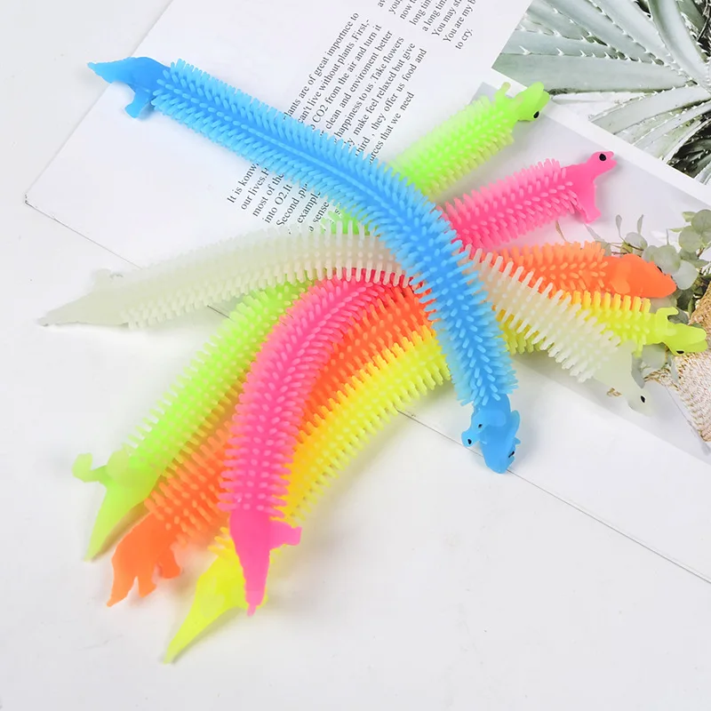 Fidget Stretchy Strings Toys Anti Anxiety Luminous Sensory Unicorn Noodles Stress Relief Toys For Boys and Girls - Image 5