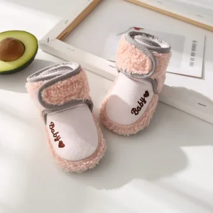 First Walkers Winter Women's High Quality Cotton Warm Cotton Shoes Men's Baby Cotton Bottom Anti slip Flat Shoes Children's Shoe