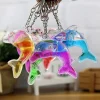 Floating Dolphin Keychain For Car Keys Ring Cute Whale Ocean Pendant Accessories Women Bag Charms Pendant Gift