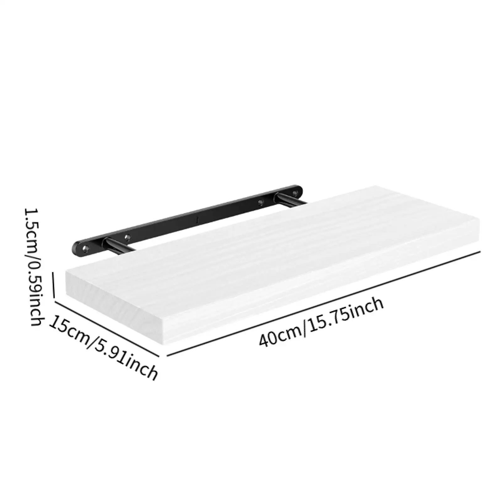 Floating Shelf for Wall Decorative Sturdy Multipurpose with Invisible Bracket for Living Room Nursery Kitchen Bathroom Books - Image 6