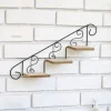 Flower Shelf Wall Mount Potted Plant Flower Rack Figurines Wall Shelves Floating Shelf Home Decor Cafe Clothing Store Wall Shelf