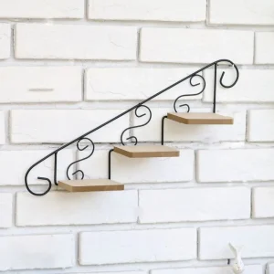 Flower Shelf Wall Mount Potted Plant Flower Rack Figurines Wall Shelves Floating Shelf Home Decor Cafe Clothing Store Wall Shelf