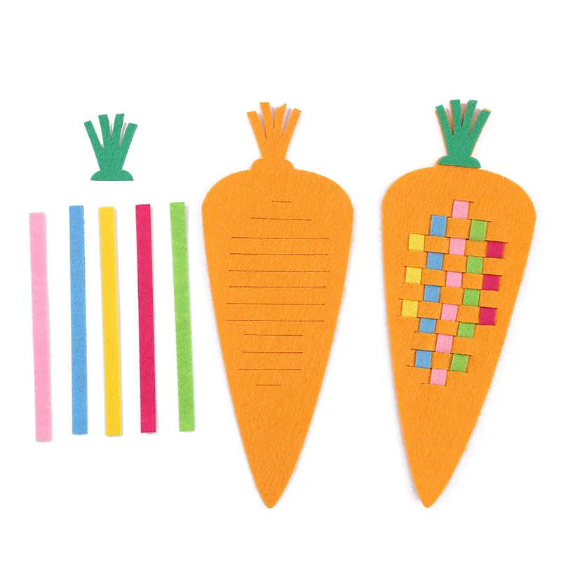 Fun DIY Non-woven Weaving Material Kits Handmade Crafts for Kids Boys Girls Preschool Woven Strips Montessori Educational Toys - Image 6