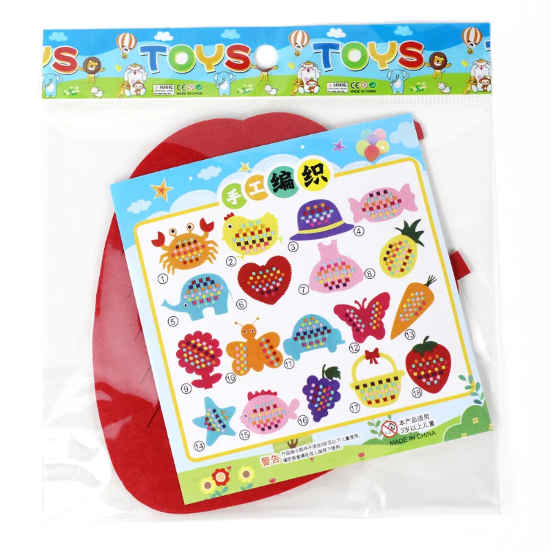 Fun DIY Non-woven Weaving Material Kits Handmade Crafts for Kids Boys Girls Preschool Woven Strips Montessori Educational Toys - Image 4