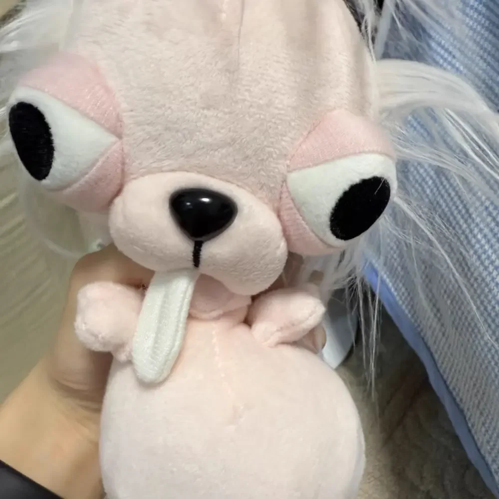 Funny Chihuahua Plush Pendant Key Chains Puppy Stuffed Chihuahua Doll Weird Cute Realistic Plush Chihuahua Keychain Friend Gift - Image 3