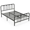 GOFLAME Double Size Metal Bed Frame Platform Bed with Headboard