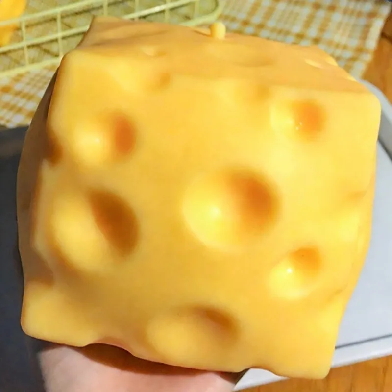 Giant Cheese Squeeze Toy Extra Large Size Cheese Squishy Fidget Toys Slow Rebound Shapeable Venting Ball for Adults Gifts - Image 6