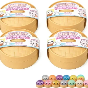 Giant Dumpling Mystery Box: Random Color Glitter Squishy Toy, Maltose Texture Slow Rising Stress Ball, Aesthetic Desk Toys