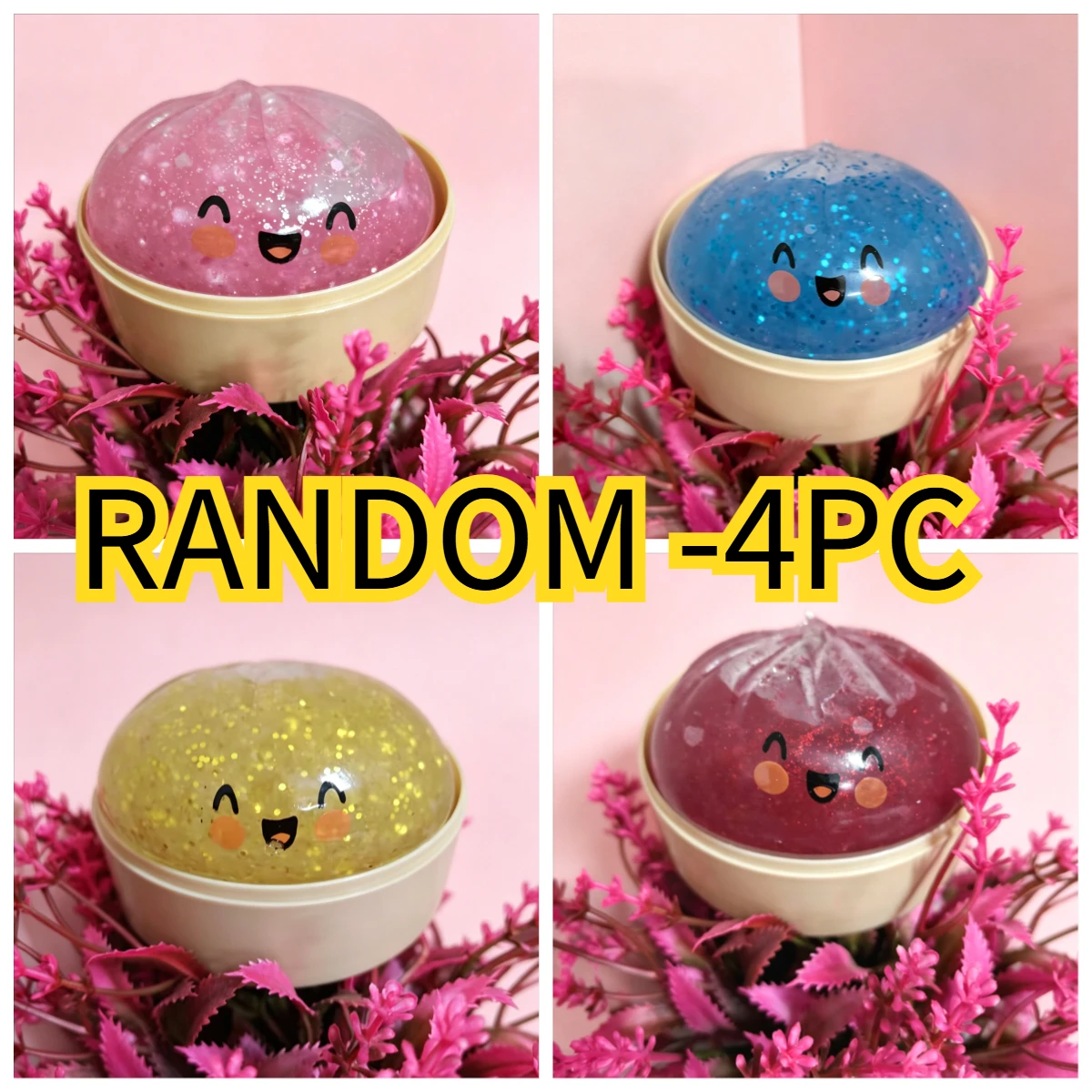Giant Squishies Dumpling Bun Toy, Slowly Rising Sparkling Dumpling Pressure Ball, Relieve Stress Restlessness Toy - Image 5