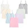 Girls Tank Tops Long Solid Children Developmental Stage Underwear Comfortable and Breathable Camisole Vest for Girls