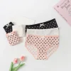 Girls' Triangular Underpants Printed Girl's Shorts Breathable and Lightweight Underpants Sweet Comfortable and Soft Underpants