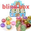 Glitter Dumpling Squishy with Box Dumplings Sensory Steamer Soft TPR Dough Ball for Decompression Fidget Toy Stress Relief Gift