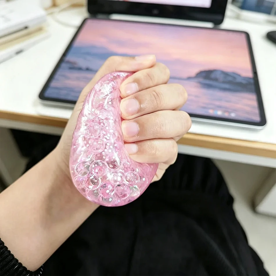 Glitter Dumpling Squishy with Box Dumplings Sensory Steamer Soft TPR Dough Ball for Decompression Fidget Toy Stress Relief Gift - Image 5