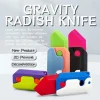 Gravity 3D Printing Decompression Children Toy Carrot Knife Stress Relief sensory Toy Mini Plastic Knife Model kid Adult Gift