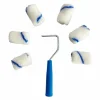 High-Density Fabric Paint Rollers Set 2Inch Smooth Finish Paint Roller Tray Lint-Free Mini Paint Roller Painting Walls