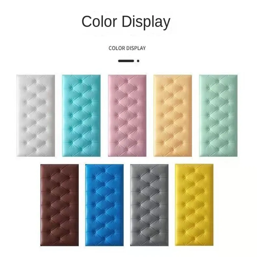 Home Decoration Thicken 3D Wall Stickers Self-adhesive Diy Soft Cushion Anti-Collision Wallpaper Bedroom - Image 5