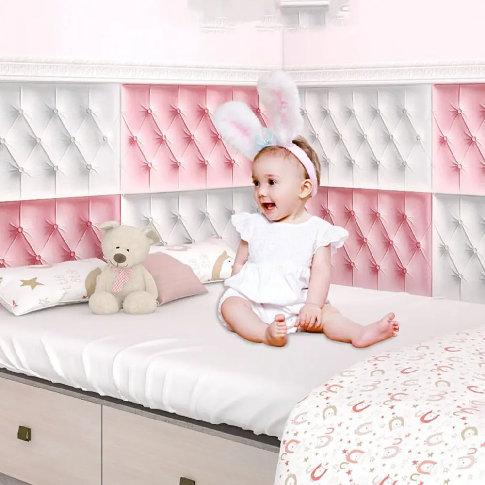 Home Decoration Thicken 3D Wall Stickers Self-adhesive Diy Soft Cushion Anti-Collision Wallpaper Bedroom - Image 4