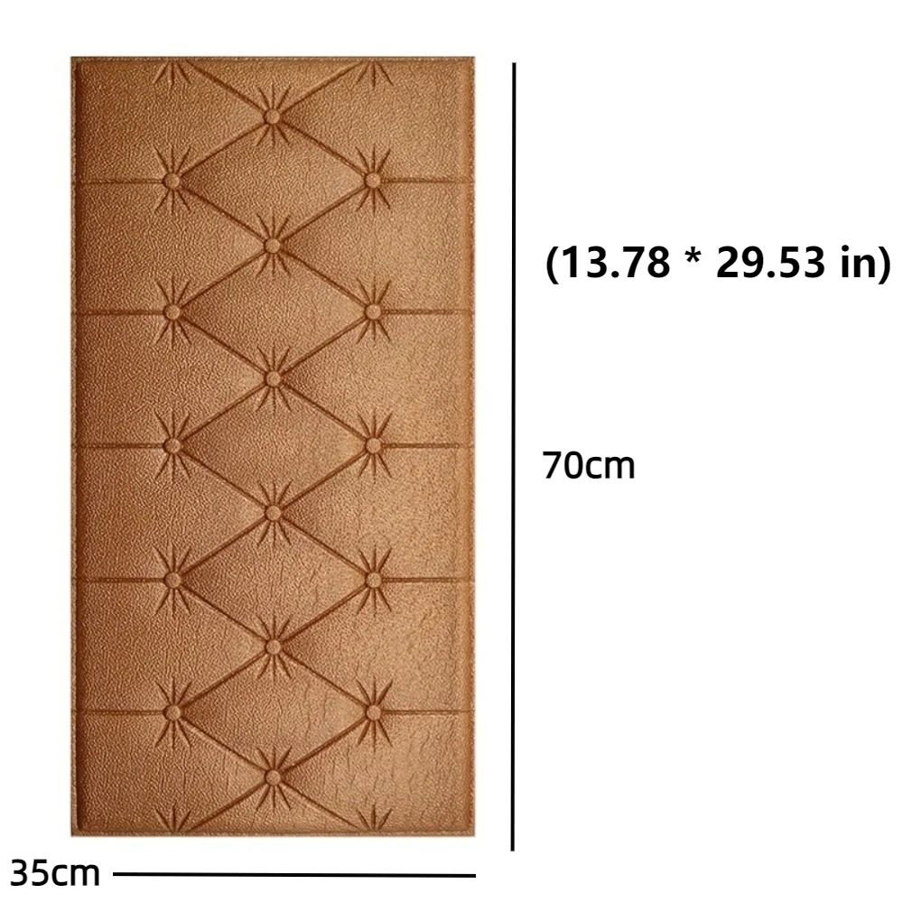 Home Decoration Thicken 3D Wall Stickers Self-adhesive Diy Soft Cushion Anti-Collision Wallpaper Bedroom - Image 6