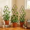 Honeycomb Design Plant Trellis Plastic Support for Potted Vines Garden Climbing Frame Rustproof Flowers Trellis Indoor Outdoor