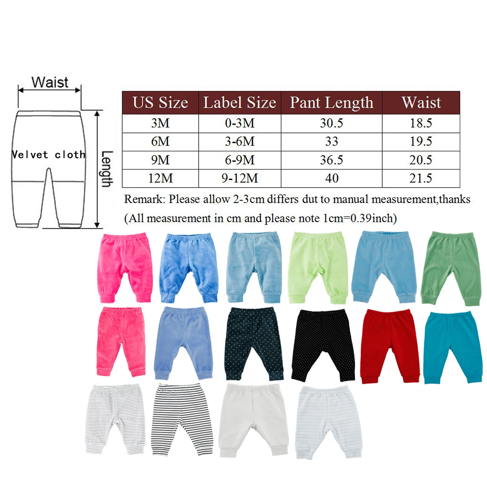 Honeyzone Baby Long Pants 3-12month Newborn Boy Girl Solid Color Striped Leggings Clothes Toddler Unisex Trousers Los Pantalones - Image 6