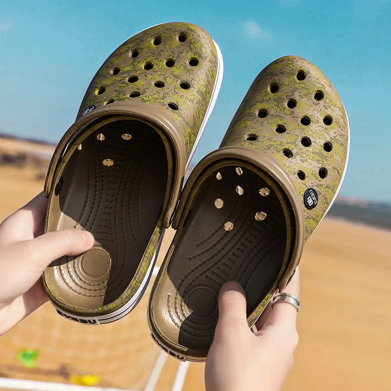 Hot Sale Large Size Men's Vacation Beach Sandals Leisure Garden Multifunctional Shoes Indoor Home Slippers 39-45# - Image 5