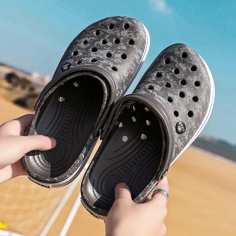 Hot Sale Large Size Men's Vacation Beach Sandals Leisure Garden Multifunctional Shoes Indoor Home Slippers 39-45# - Image 6