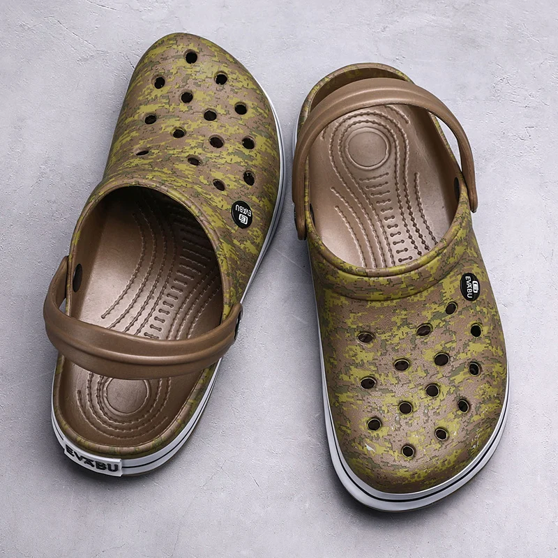 Hot Sale Large Size Men's Vacation Beach Sandals Leisure Garden Multifunctional Shoes Indoor Home Slippers 39-45# - Image 4