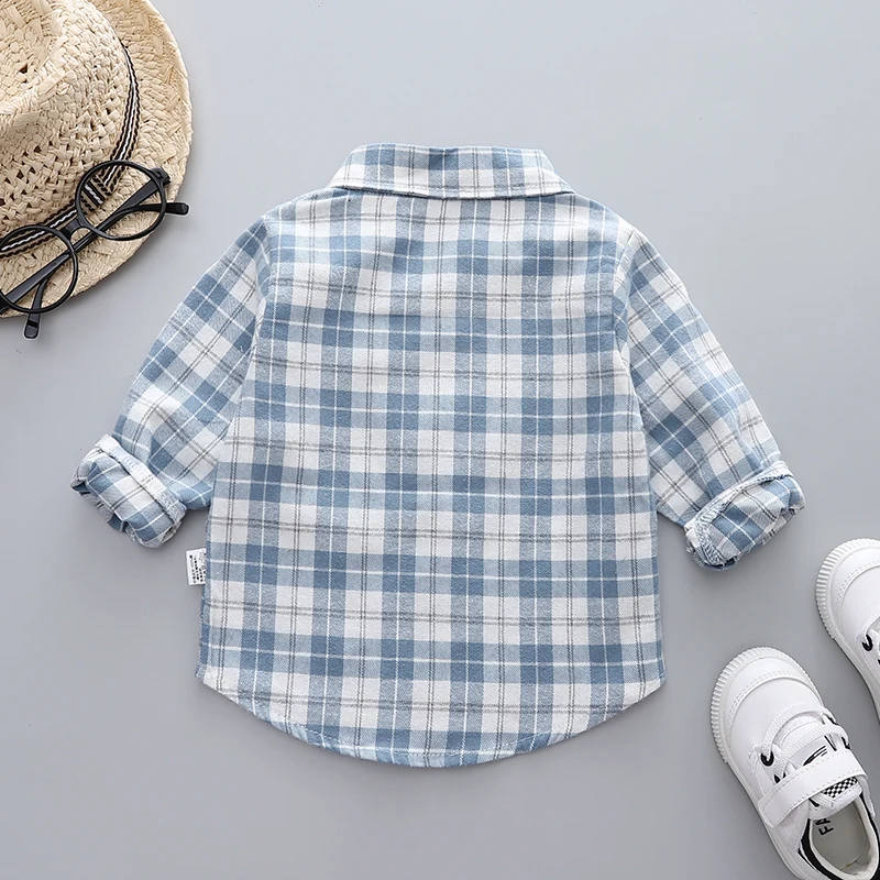 IENENS Baby Shirt Clothes Spring Thin Shirts Toddler Infant Boy Long Sleeve Tees Tops 1 2 3 4 Years Kids Cotton Shirt - Image 3
