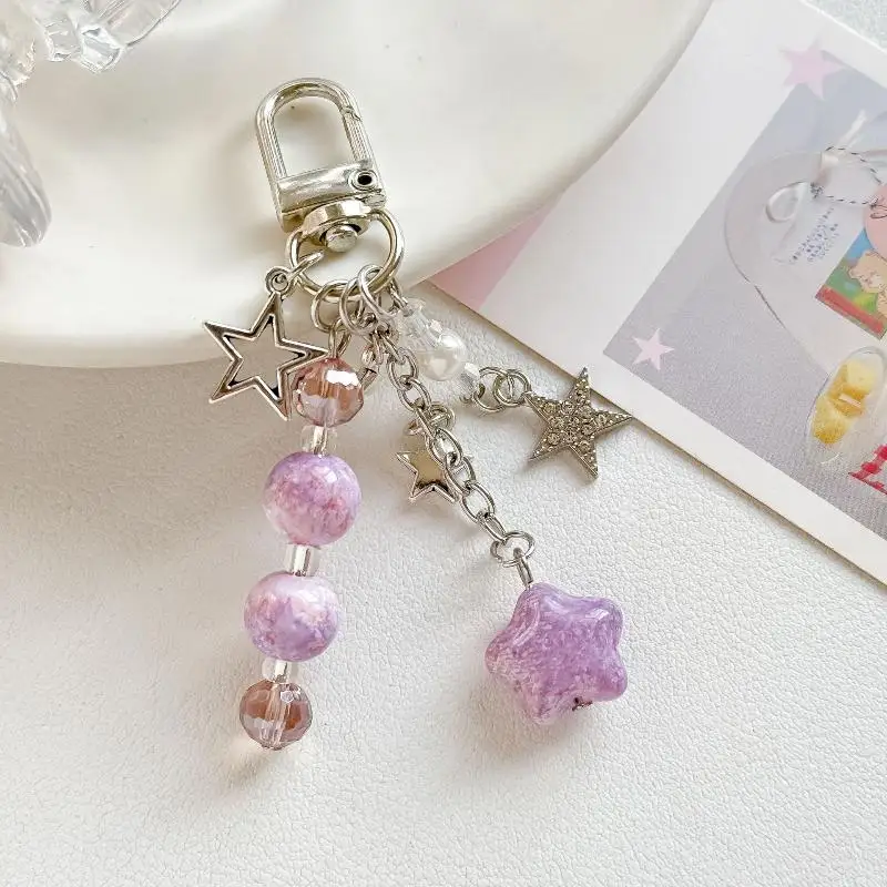 INS Style Sweet Keychain Trend Backpack Hanging Piece Bag Charm Car Key Chain Girl Jewelry Accessorie Gift - Image 6