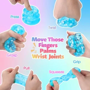 Ice Cube Squishy Toy 5.5cm Snowflake Ice Cubes Anxiety Stress Relief Squeeze Toy Soft Super Slow Rebound Adult Party Favors Gift