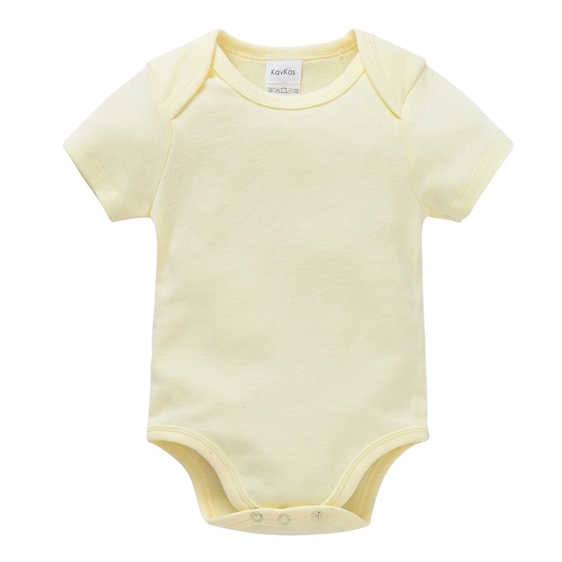 Kavkas Newborn Baby Clothes Summer Body Boys Girls Bodysuits 100% Cotton Blank Plain White Kids Jumpsuits Clothing 0-24M - Image 2