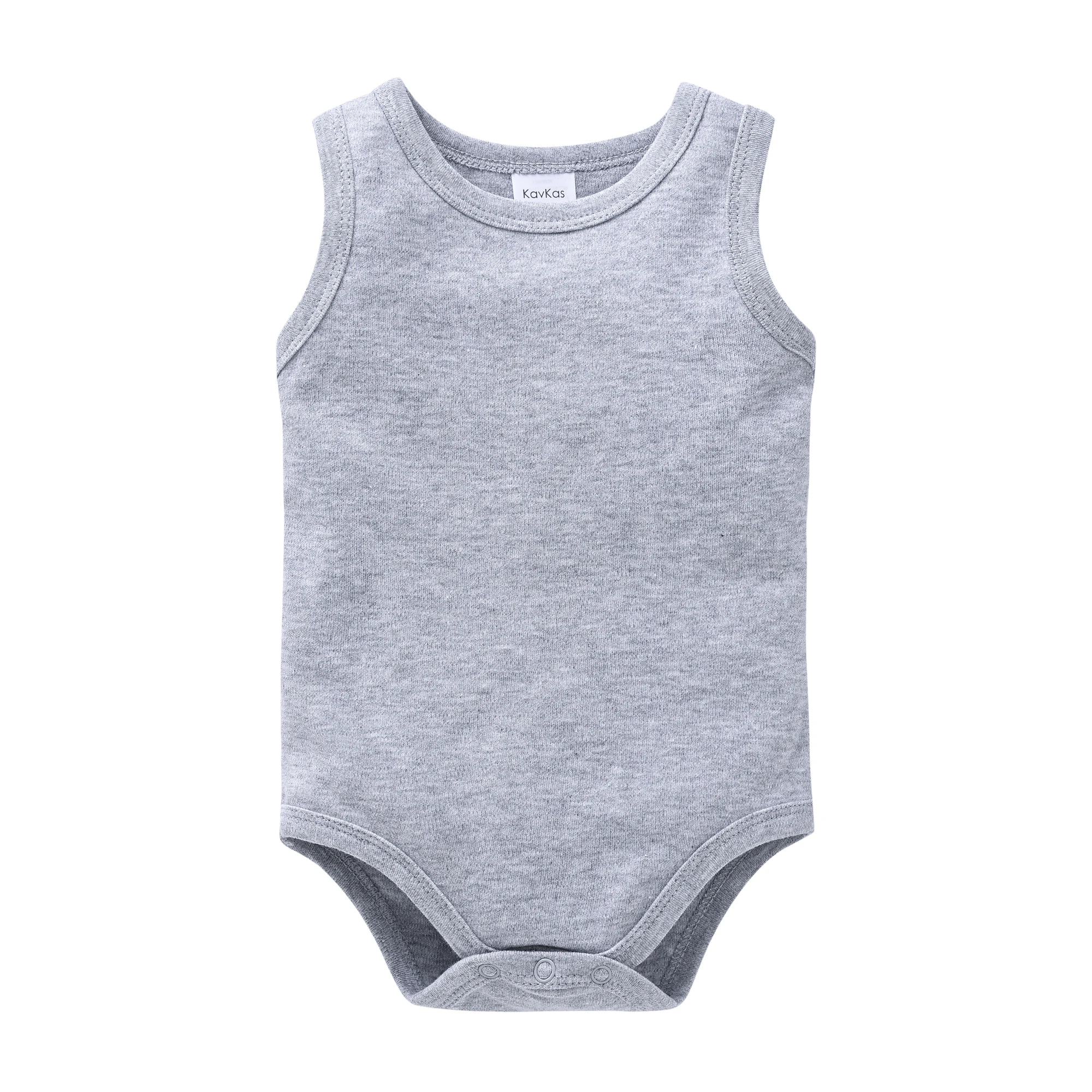 Kavkas Summer Baby Boys Clothing Muslin Blank Bodysuit Girls Plain Colors Jumpsuit One piece Infant Products 0-24M - Image 4