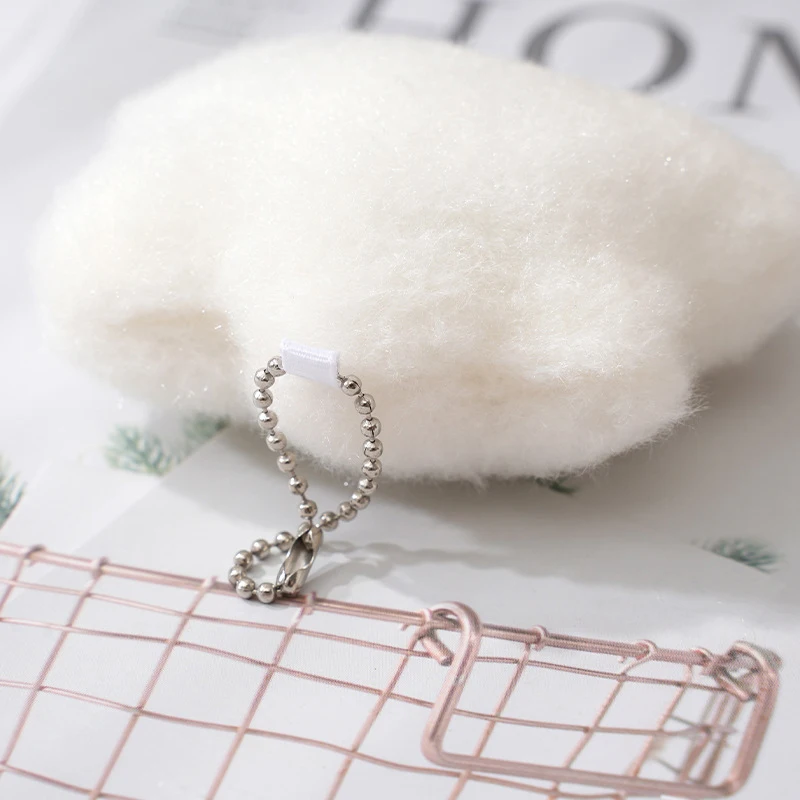 Kawaii Plush Cloud Keyring Cute Pendant Car Key Chain Pendant Soft Plush Doll Fun Girl Bag Hanging Ornament - Image 4