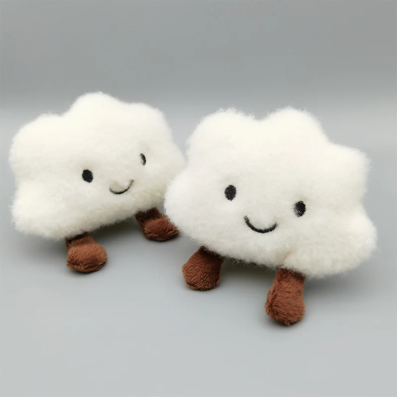 Kawaii Plush Cloud Keyring Cute Pendant Car Key Chain Pendant Soft Plush Doll Fun Girl Bag Hanging Ornament - Image 6