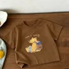 Kids Cute Tees 1-7Years Old Child Short-sleeved Tops Cartoon Printed TShirt New Design Summer Clothes For Boys Girls Cotton T