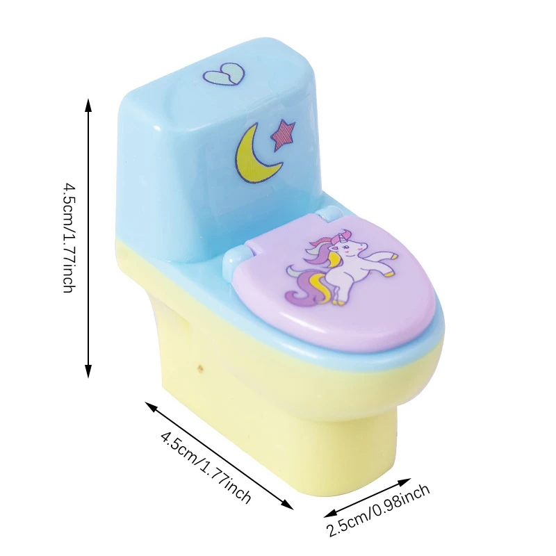 Korean Creative Toilet Shape Pencil Sharpener Cartoon Pencil Sharpener With Eraser School Supplies Students Stationery - Image 6