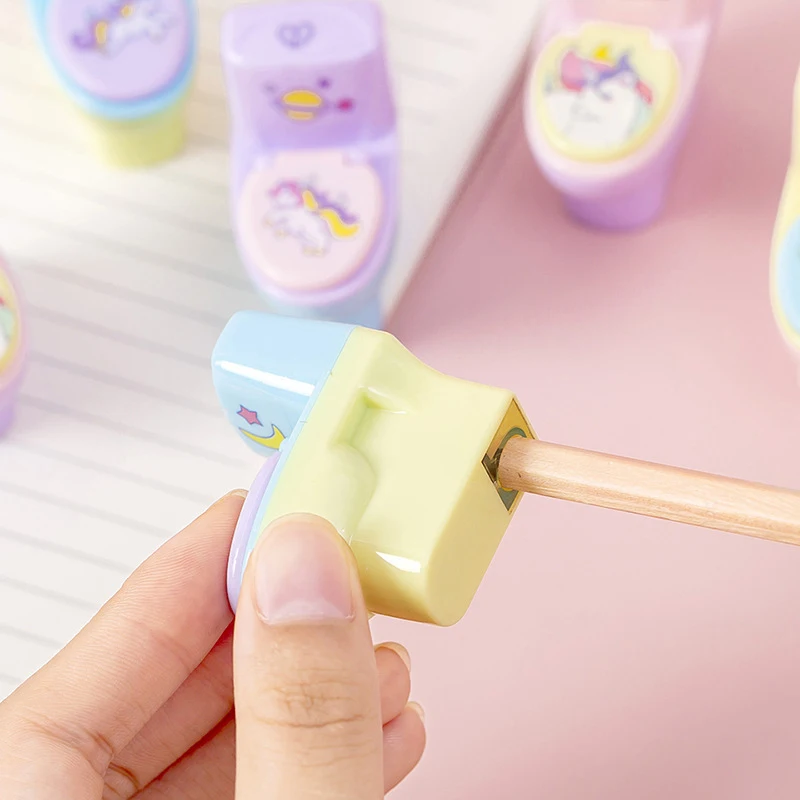 Korean Creative Toilet Shape Pencil Sharpener Cartoon Pencil Sharpener With Eraser School Supplies Students Stationery - Image 5