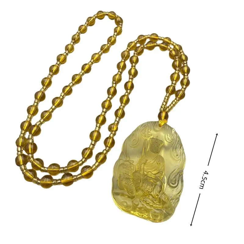 Ksitigarbha Bodhisattva Pendant Necklace Buddha Lucky Amulet Pendant Necklace For Men Women Long Sweater Chain Buddhist Jewelry - Image 6